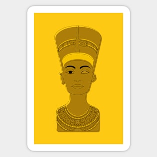 Nefertiti yellow Sticker